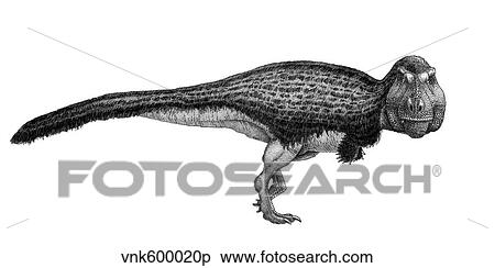 Black ink drawing of Tyrannosaurus rex. View Large Illustration Stock Illustration - Black ink drawing of Tyrannosaurus rex.. Fotosearch