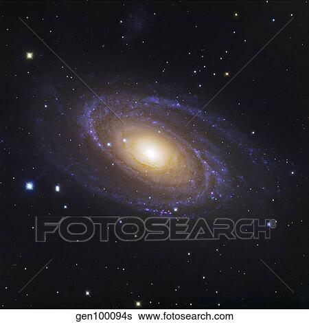 Stock Photograph - Bodes Galaxy, a spiral galaxy located in Ursa Major.. Fotosearch