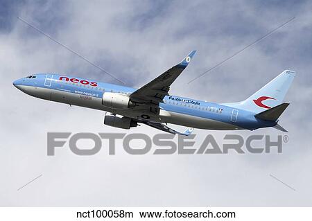 Picture - Boeing 737-800 of Neos airlines.. Fotosearch