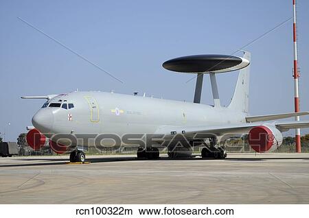 Boeing E-3D AWACS of the Royal Air Force. View Large Photo Image Picture - Boeing E-3D AWACS of the Royal Air Force.. Fotosearch