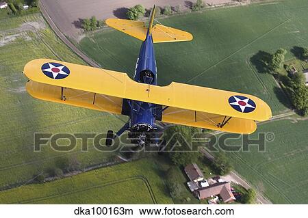 Boeing Stearman Model 75 Kaydet in U. S. Army colors. View Large Photo Image Picture - Boeing Stearman Model 75 Kaydet in U. S. Army colors.. Fotosearch