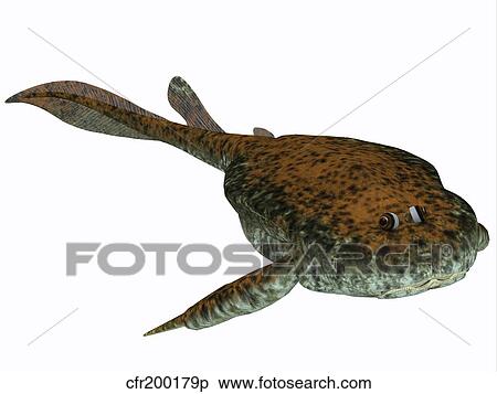 Bothriolepis, a freshwater detritivore from the Devonian Period. View Large Illustration Stock Illustration - Bothriolepis, a freshwater detritivore from the Devonian Period.. Fotosearch