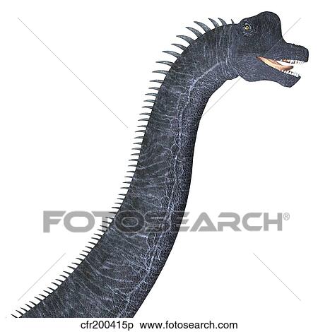 Brachiosaurus dinosaur head. View Large Illustration Stock Illustration - Brachiosaurus dinosaur head.. Fotosearch