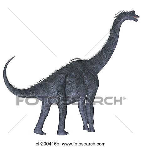 Brachiosaurus dinosaur. View Large Illustration Stock Illustration - Brachiosaurus dinosaur.. Fotosearch