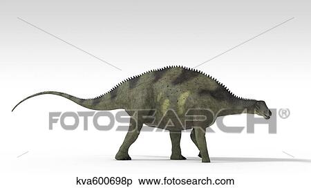 Brachytrachelopan dinosaur, white background. View Large Illustration Stock Illustration - Brachytrachelopan dinosaur, white background.. Fotosearch