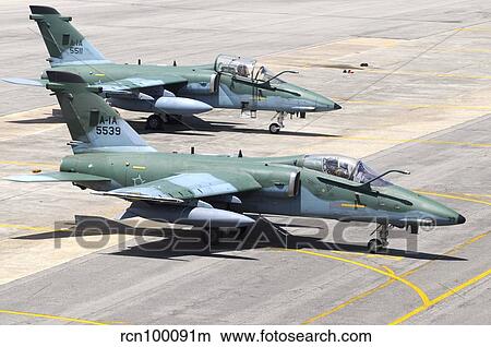 Brazilian Air Force A-1A (AMX) aircraft parked at Natal Air Force Base, Brazil. View Large Photo Image Picture - Brazilian Air Force A-1A (AMX) aircraft parked at Natal Air Force Base, Brazil.. Fotosearch