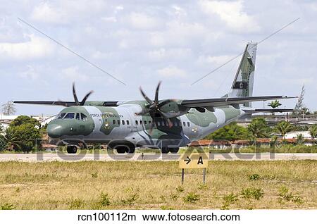 Brazilian Air Force C-105 on the runway at Natal Air Force Base. View Large Photo Image Picture - Brazilian Air Force C-105 on the runway at Natal Air Force Base.. Fotosearch