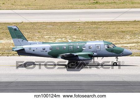 Brazilian Air Force C-95BM Bandeirante taxiing at Natal Air Force Base, Brazil. View Large Photo Image Picture - Brazilian Air Force C-95BM Bandeirante taxiing at Natal Air Force Base, Brazil.. Fotosearch