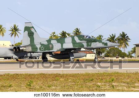 Brazilian Air Force F-5EM taking off from Natal Air Force Base, Brazil. View Large Photo Image Picture - Brazilian Air Force F-5EM taking off from Natal Air Force Base, Brazil.. Fotosearch