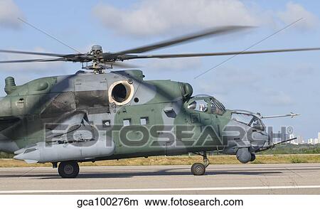 Brazilian Air Force Mi-35 at Natal Air Force Base, Brazil. View Large Photo Image Picture - Brazilian Air Force Mi-35 at Natal Air Force Base, Brazil.. Fotosearch