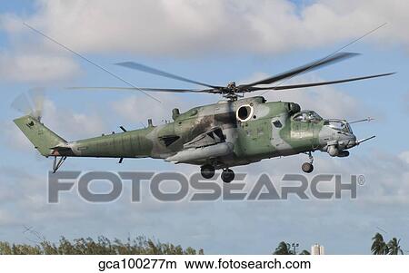 Brazilian Air Force Mi-35 at Natal Air Force Base, Brazil. View Large Photo Image Picture - Brazilian Air Force Mi-35 at Natal Air Force Base, Brazil.. Fotosearch