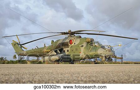 Brazilian Air Force Mi-35 at Natal Air Force Base, Brazil. View Large Photo Image Picture - Brazilian Air Force Mi-35 at Natal Air Force Base, Brazil.. Fotosearch