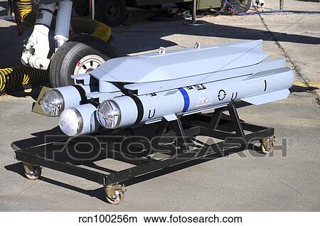 Brimstone air-to-ground missile on a triple launcher. View Large Photo Image Picture - Brimstone air-to-ground missile on a triple launcher.. Fotosearch