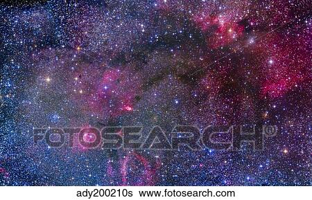 Bubble Nebula and Cave Nebula mosaic. View Large Photo Image Stock Photograph - Bubble Nebula and Cave Nebula mosaic.. Fotosearch