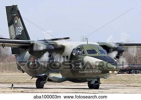 Bulgarian Air Force Let L-410 UVP-E3 taxiing at Bezmer Air Base, Bulgaria. View Large Photo Image Picture - Bulgarian Air Force Let L-410 UVP-E3 taxiing at Bezmer Air Base, Bulgaria.. Fotosearch
