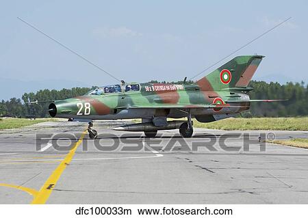 Bulgarian Air Force MiG-21UM Mongol. View Large Photo Image Picture - Bulgarian Air Force MiG-21UM Mongol.. Fotosearch