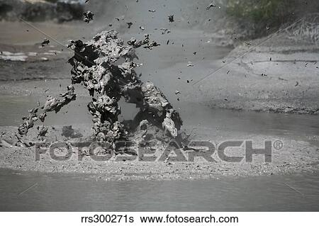 Bursting mud bubble, Wai-O-Tapu Geothermal area, Taupo Volcanic Zone, New Zealand. View Large Photo Image Stock Photograph - Bursting mud bubble, Wai-O-Tapu Geothermal area, Taupo Volcanic Zone, New Zealand.. Fotosearch