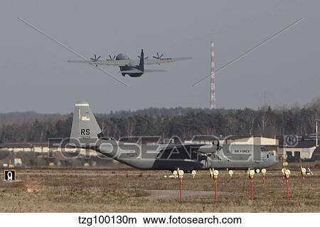 Picture - C-130J Super Hercules of the 86th airlift wing.. Fotosearch