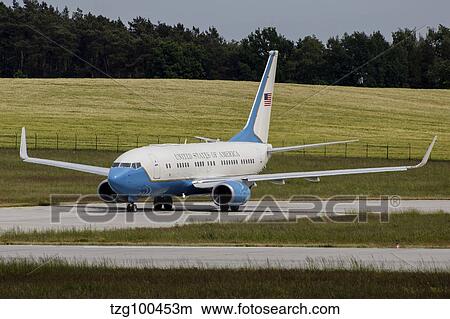 C-40 Clipper taxiing at Dresden Airport, Germany. View Large Photo Image Picture - C-40 Clipper taxiing at Dresden Airport, Germany.. Fotosearch