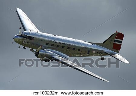 C-47 Dakota in Norwegian colours. View Large Photo Image Picture - C-47 Dakota in Norwegian colours.. Fotosearch