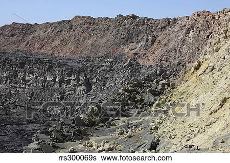 Caldera wall and North crater, Erta Ale volcano, Danakil Depression, Ethiopia. View Large Photo Image Stock Photograph - Caldera wall and North crater, Erta Ale volcano, Danakil Depression, Ethiopia.. Fotosearch