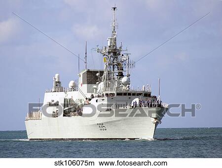 Picture - Canadian Navy Halifax-class frigate HMCS Calgary.. Fotosearch