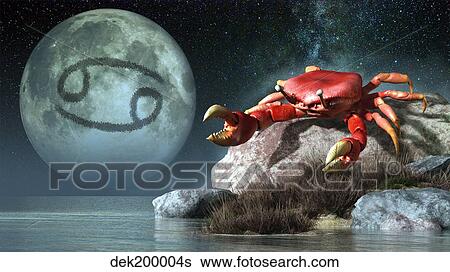Cancer is the fourth astrological sign of the Zodiac. View Large Illustration Stock Illustration - Cancer is the fourth astrological sign of the Zodiac.. Fotosearch