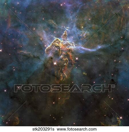 Carina Nebula Star-forming Pillars and Herbig-Haro Objects with Jets. View Large Photo Image Stock Photograph - Carina Nebula Star-forming Pillars and Herbig-Haro Objects with Jets.. Fotosearch