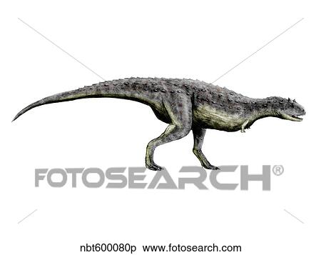 Carnotaurus dinosaur. View Large Illustration Stock Illustration - Carnotaurus dinosaur.. Fotosearch