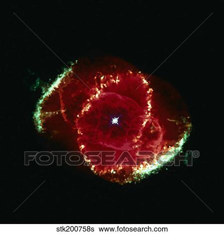 Cats Eye Nebula View Large Photo Image Stock Photograph - Cats Eye Nebula. Fotosearch