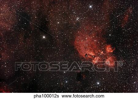 Stock Photograph - Cat's Paw Nebula in Scorpius. Fotosearch