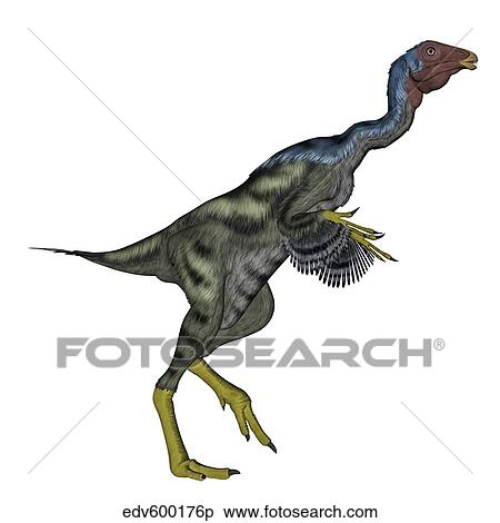 Caudipteryx dinosaur. View Large Illustration Stock Illustration - Caudipteryx dinosaur.. Fotosearch