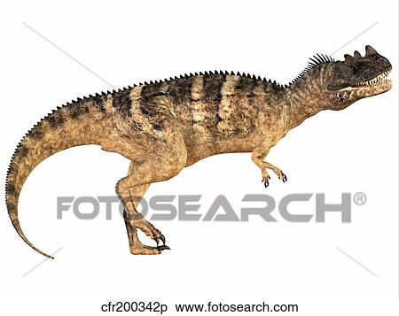 Stock Illustration - Ceratosaurus dinosaur.. Fotosearch