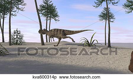 Ceratosaurus hunting for its next meal. View Large Illustration Stock Illustration - Ceratosaurus hunting for its next meal.. Fotosearch