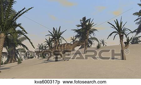 Ceratosaurus hunting for its next meal. View Large Illustration Stock Illustration - Ceratosaurus hunting for its next meal.. Fotosearch