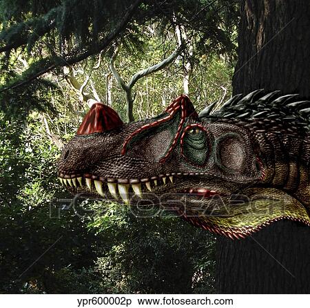 Ceratosaurus magnicornis of the Late Jurassic Period. View Large Illustration Stock Illustration - Ceratosaurus magnicornis of the Late Jurassic Period.. Fotosearch