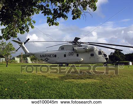 CH-53 Sea Stallion heavy lift transport helicopter on display. View Large Photo Image Picture - CH-53 Sea Stallion heavy lift transport helicopter on display.. Fotosearch