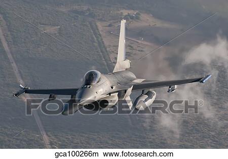 Chilean Air Force F-16 in the air over Brazil. View Large Photo Image Picture - Chilean Air Force F-16 in the air over Brazil.. Fotosearch