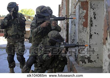 Chilean marines participate in a military operations and urban training exercise. View Large Photo Image Picture - Chilean marines participate in a military operations and urban training exercise.. Fotosearch