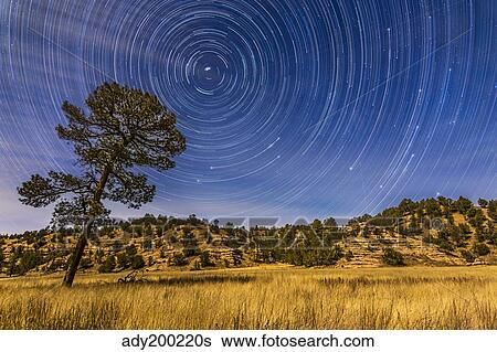 Circumpolar star trails over Mimbres Valley in the Gila National Forest, New Mexico. View Large Photo Image Stock Photograph - Circumpolar star trails over Mimbres Valley in the Gila National Forest, New Mexico.. Fotosearch