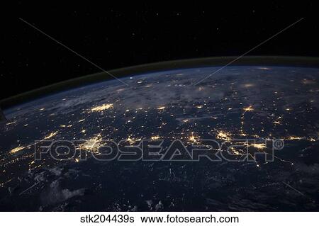City lights of the Southern United States. View Large Photo Image Stock Photograph - City lights of the Southern United States.. Fotosearch