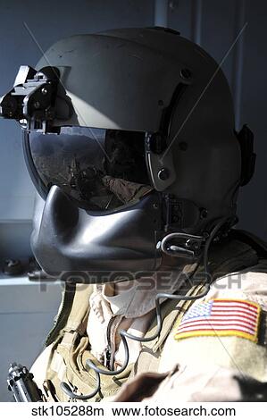 Picture - Close-up of a U. S. Air Force flight engineer.. Fotosearch