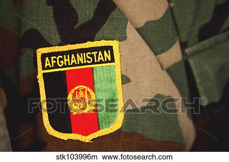 Close-up view of a patch sewn onto the arm of a soldier's uniform. View Large Photo Image Picture - Close-up view of a patch sewn onto the arm of a soldier's uniform.. Fotosearch