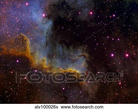 Stock Photograph - Close-up view of North America nebula.. Fotosearch