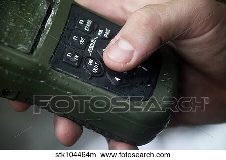 Picture - Close-up view of the Defense Advanced GPS Receiver.. Fotosearch