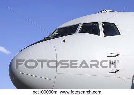 Close-up view of the nose cone of an Italian Air Force KC-767A Tanker. View Large Photo Image Picture - Close-up view of the nose cone of an Italian Air Force KC-767A Tanker.. Fotosearch
