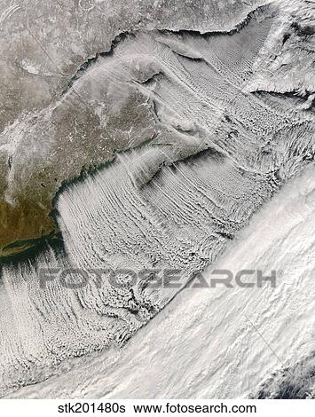 Cloud streets off New England and the Maritimes. View Large Photo Image Stock Photograph - Cloud streets off New England and the Maritimes.. Fotosearch