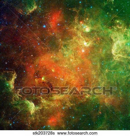Clusters of young stars in the North American Nebula. View Large Photo Image Stock Photograph - Clusters of young stars in the North American Nebula.. Fotosearch