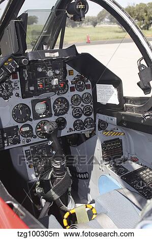 Cockpit view of a Portuguese Air Force Alpha Jet. View Large Photo Image Picture - Cockpit view of a Portuguese Air Force Alpha Jet.. Fotosearch