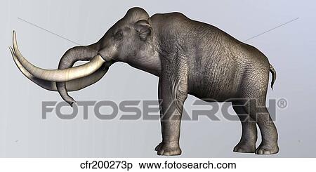 Stock Illustration - Columbian Mammoth. Fotosearch